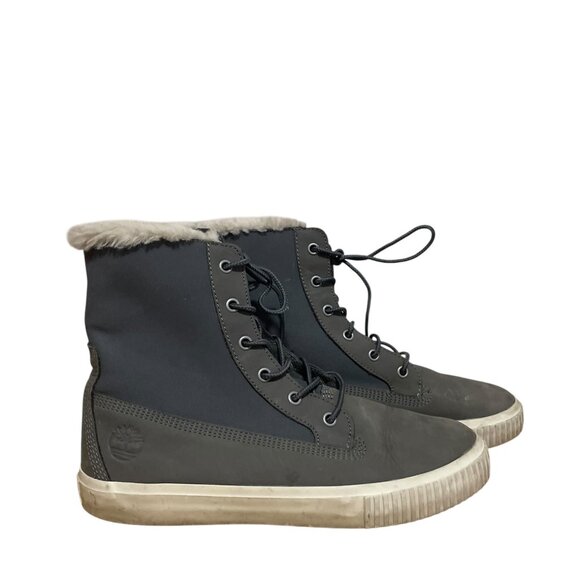 Timberland Womens Skyla Bay A2J7X Gray Round Toe Snow Boots Size 8.5 Shearling - Picture 1 of 8